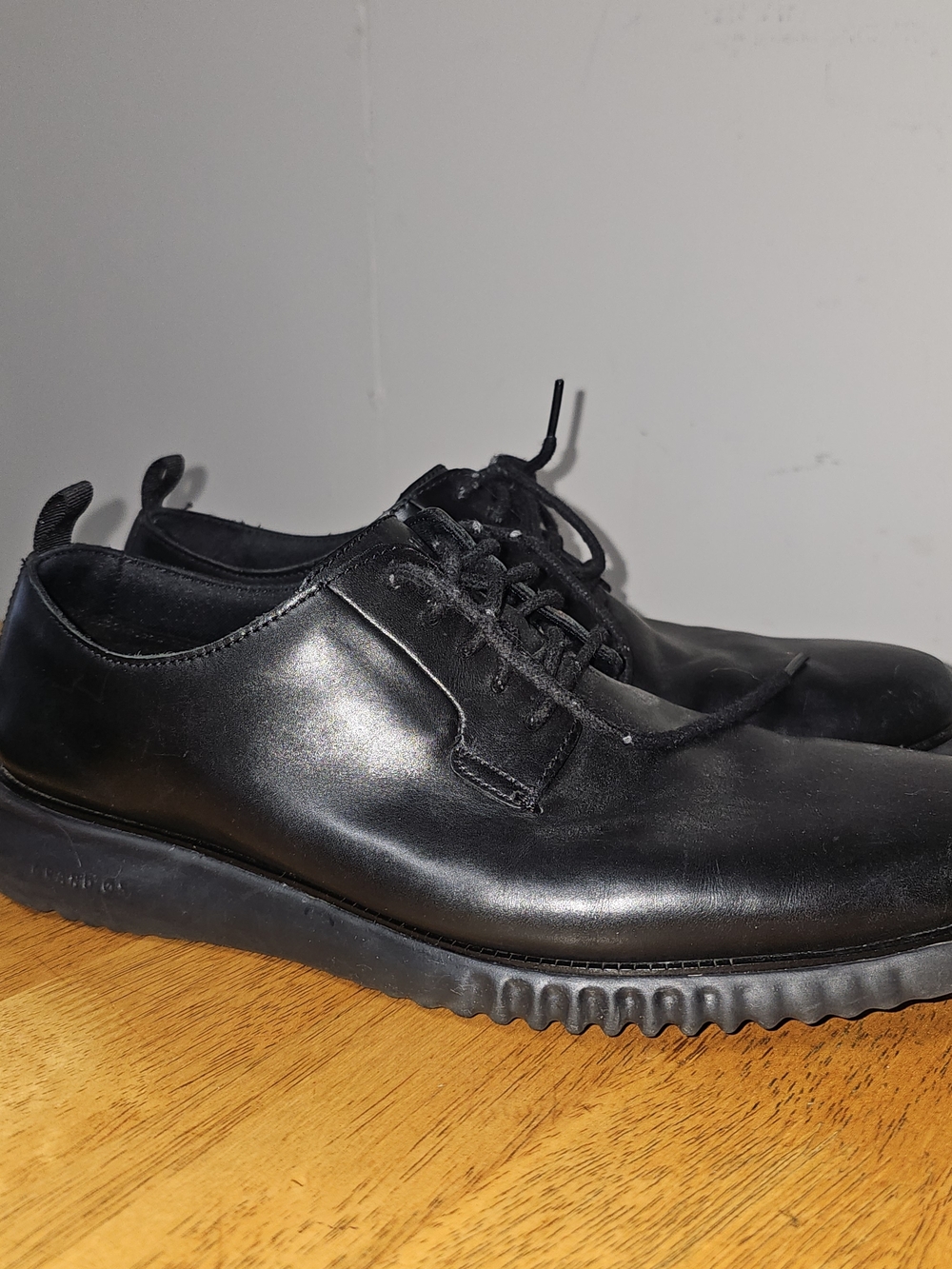 Cole Haan Zero Grand Men's Plain Toe Oxford Black Size 12 Work Business Office